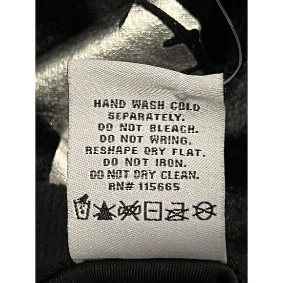 Disney Tim Burtons Nightmare Before Christmas Black Velour Jacket Medium M New - Picture 9 of 9